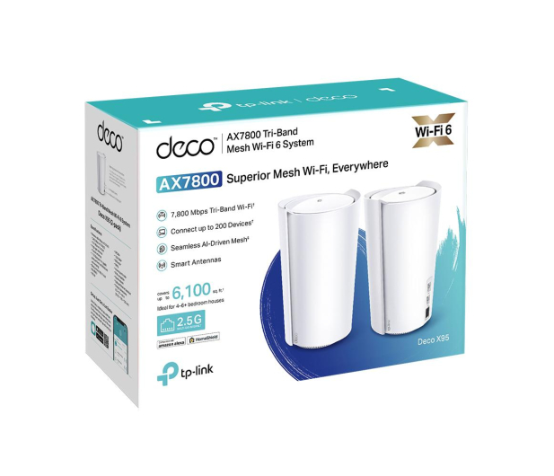 TP-Link DECO X95 Mesh WiFi (7800Mb/s a/b/g/n/ac/ax) 2xAP - 1119520 - zdjęcie 5